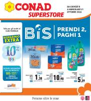 Copertina Volantino Conad Superstore Nordiconad: Piemonte, Liguria, Trentino, Valle d'Aosta, Romagna