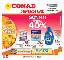 Copertina Volantino Conad Superstore Lombardia ed Emilia