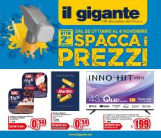 Copertina Volantino Il Gigante