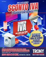 Volantino Trony Province Firenze, Lucca, Livorno Copertina Volantino Trony Province Firenze, Lucca, Livorno