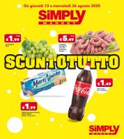 Copertina Volantino Simply Market Sma: Calabria e Sicilia